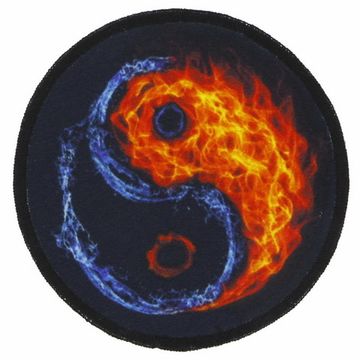 Нашивка круглая Инь и ян (044)