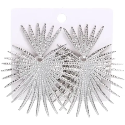 Серьги «ЭЛЛОДИ», солнце, цвет золото и серебро, 7*5,5см