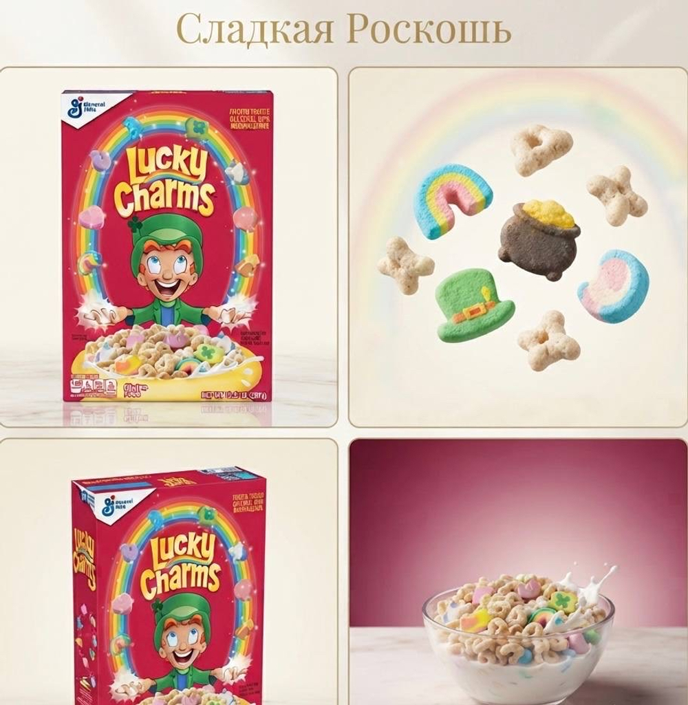 Лаки чармс готовый завтрак с маршмэллоу США