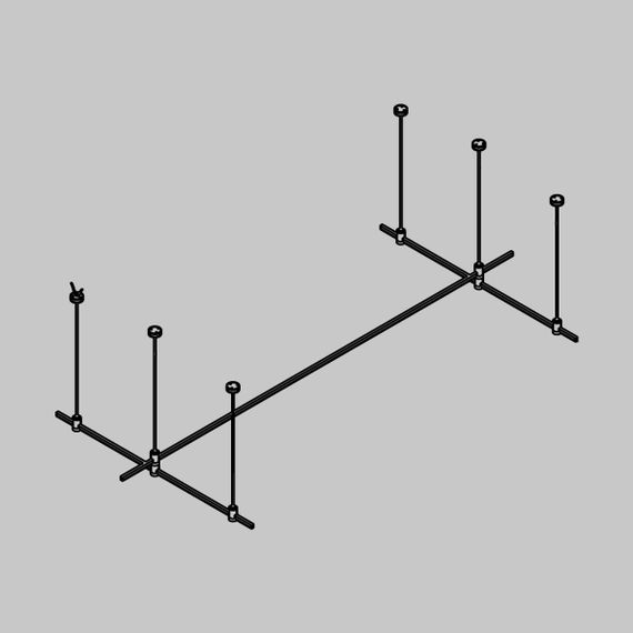 Основание на тросовых подвесах Hang для трековых светильников Maytoni Technical Flarity TFC-Flar-H07-BS