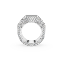 DEXTERA:RING OCT FULL PAVE CRE/RHS 60