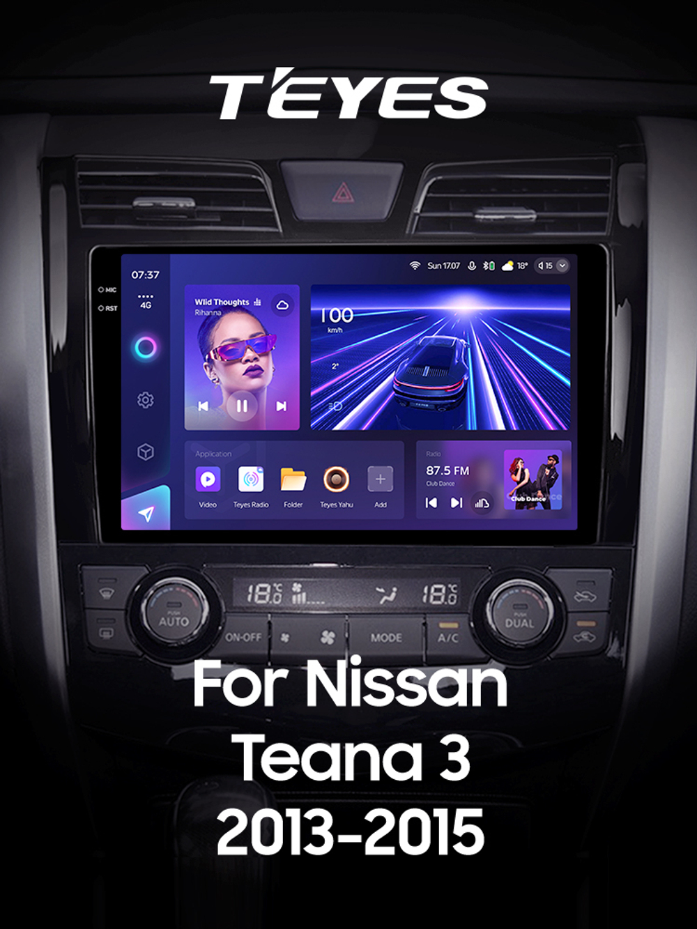 Teyes CC3 2K 10,2"для Nissan Teana 2013-2015