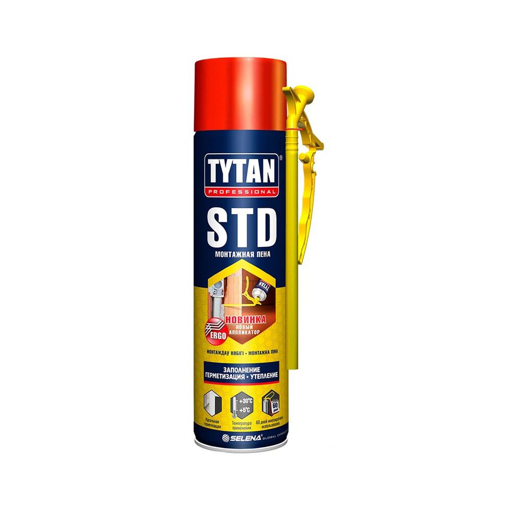 Бытовая монтажная пена Tytan Professional STD эрго, всесезонная, 500 мл