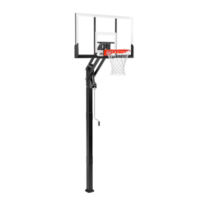 Баскетбольная стационарная стойка, акрил Spalding 54 " Gold In-Ground