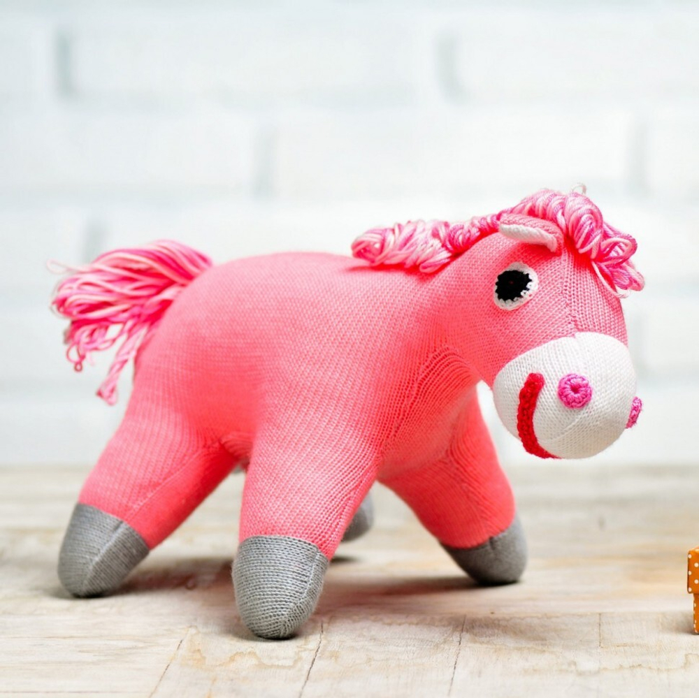 Вязаная игрушка Лошадка Ромашка, Фрея