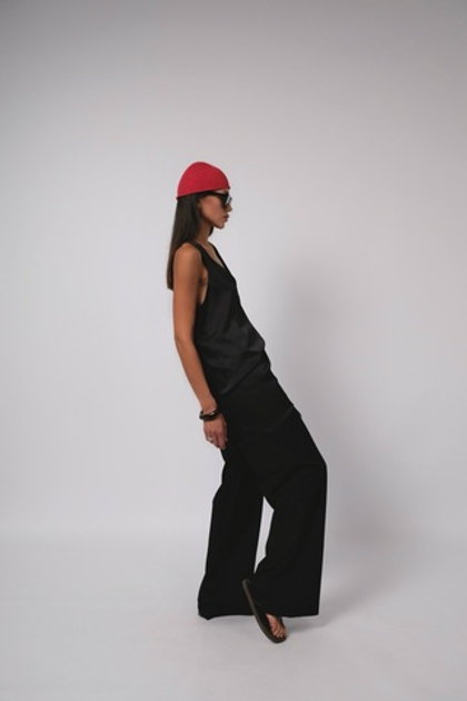 Шапка бини хлопок (красный)