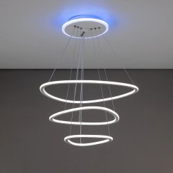 Citilux Неон Смарт CL731A330E RGB Умная подвесная люстра Белая