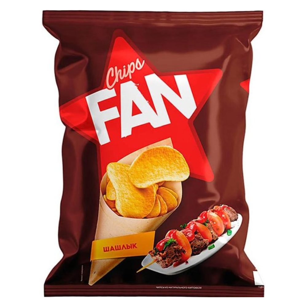 Чипсы картофельные Fan Шашлык 65 гр