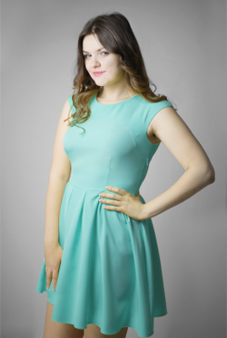 Коктейльное платье 1329Л, Яблоко #184Яб051329Л