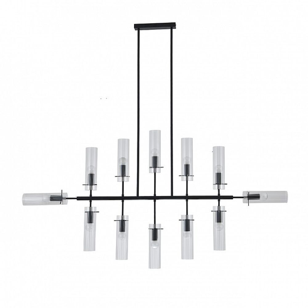 Люстра на штанге Indigo Saetta 11053/12R Black