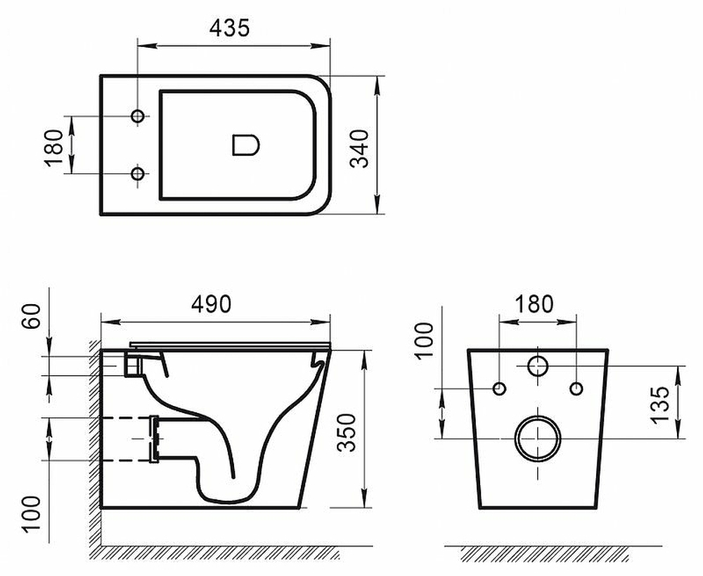 Унитаз BelBagno Ardente-R BB520CHR подвесной без сиденья