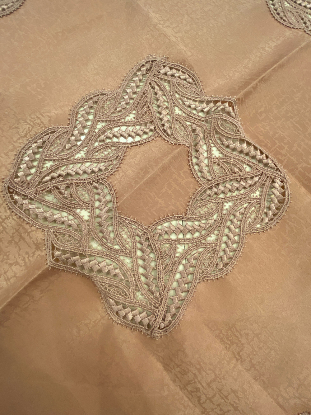 скатерть с кружевом 100% п/э 85х85см (Германия)