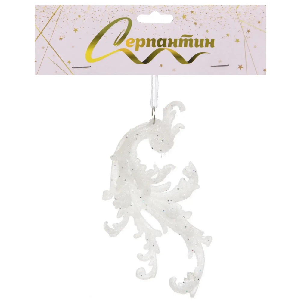 Подвеска «Зимние узоры» 7*13 см, Белый