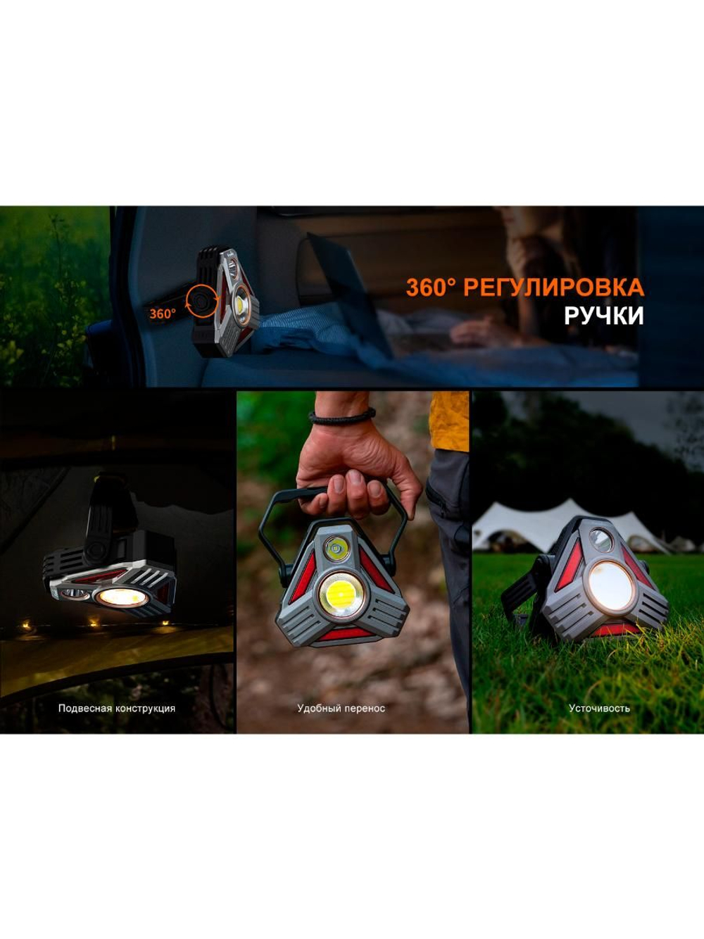 Фонарь Fenix кемпинговый CP50R многофункциональный 5500 люмен (Powerbank)