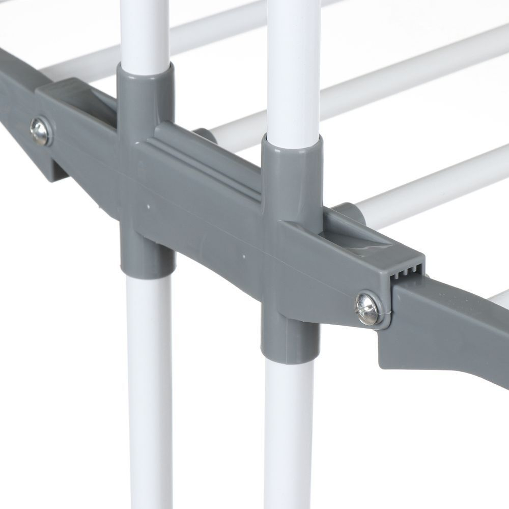 Сушилка для белья напольная, 19 м, 75-126х64х173 см, складная, 24 шт, 30 кг, серая, Aqwin, Так удобно, VPF88