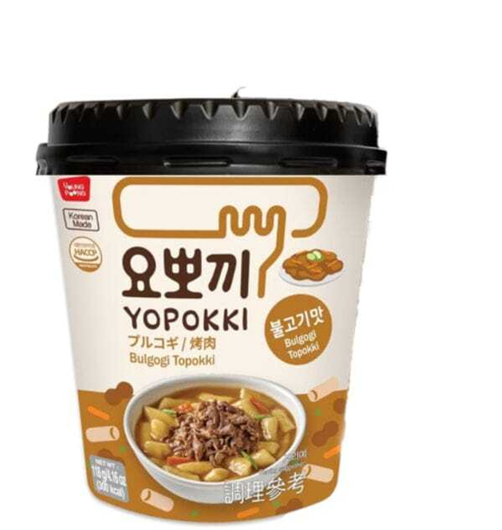 Токпокки (рисовые клецки) Yopokki со вкусом бульгоги, 120 гр