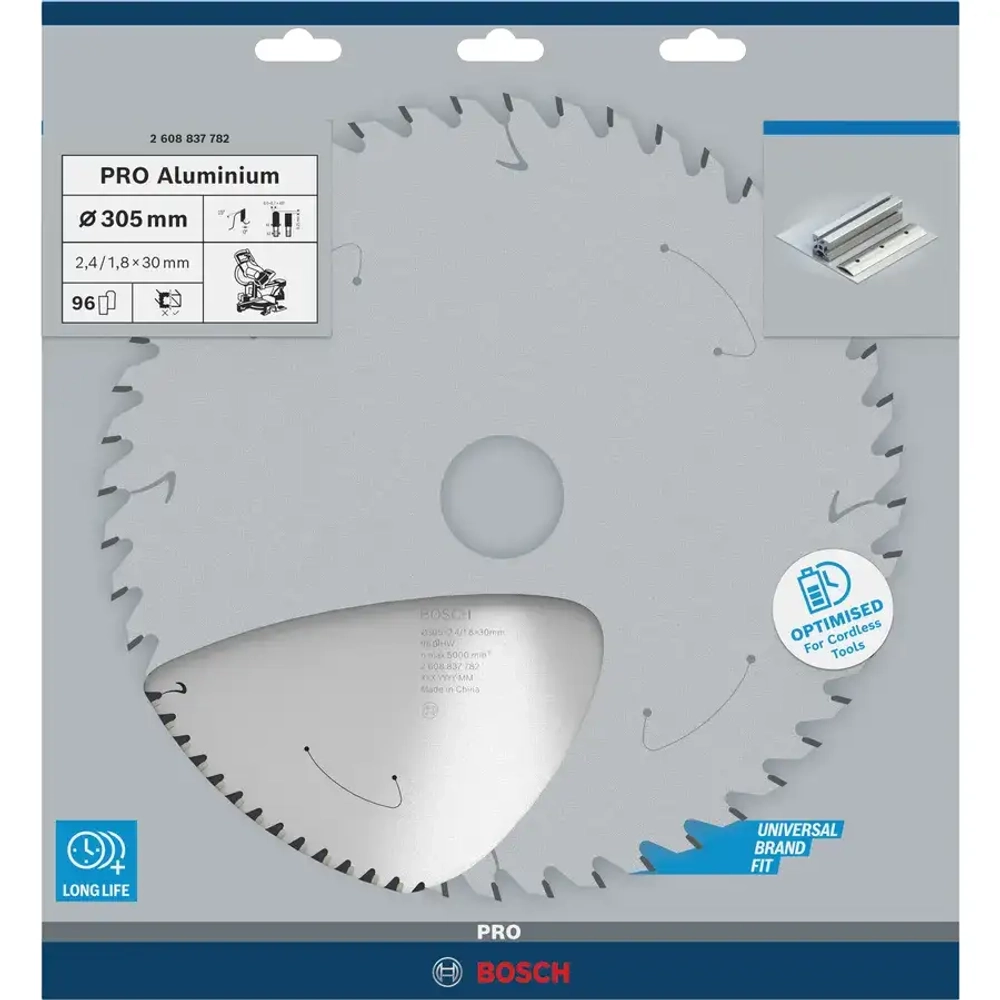 Циркулярный диск по алюминию 305x2,4x30 мм ALuminium Cordless PRO T96 BOSCH 2608837782