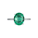 Кольцо перстень зеленый