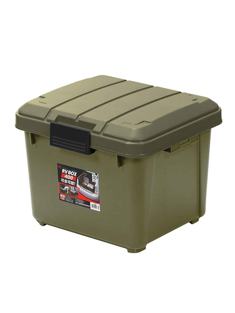 Ящик экспедиционный IRIS RV BOX 400, хаки, 28 литров 42x37,5x33 см.