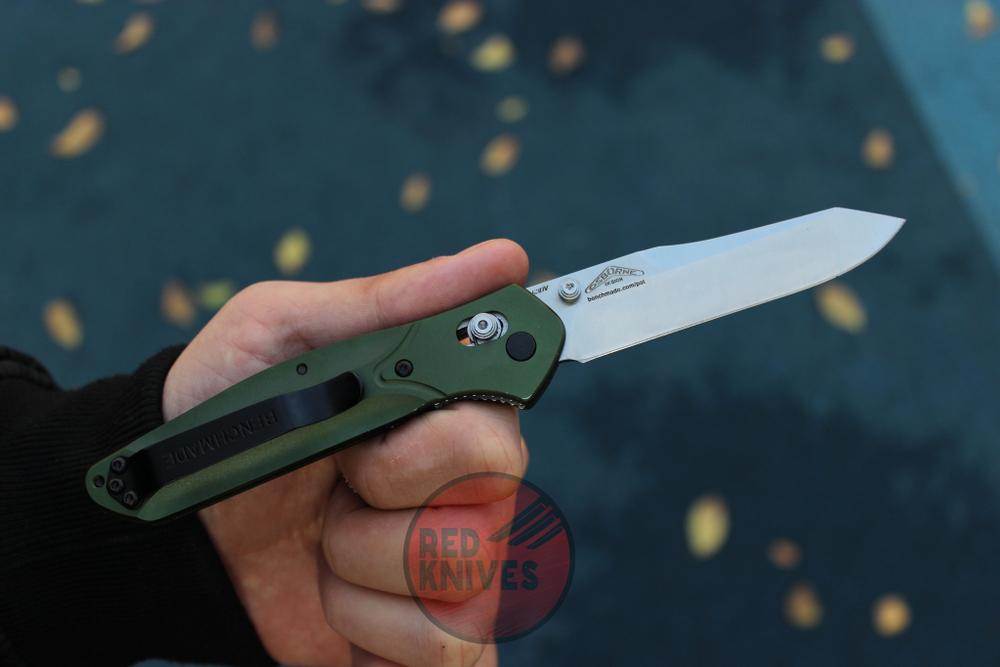 Нож Benchmade 940 Osborne А+++ А/Б BM940 - топ качество, рукоять алюминий, клинок сатин!