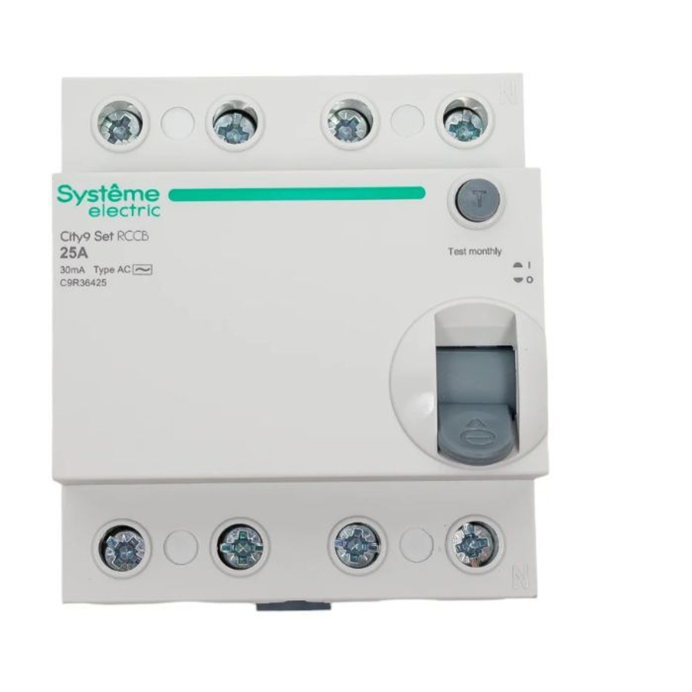 City9 Set ВДТ 25А 4P 30мА Тип-AC 400В C9R36425