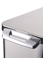 Ведро мусорное с ёршиком, внутр ведро, туалетная бумага, JAH-532, 7л (золотой)