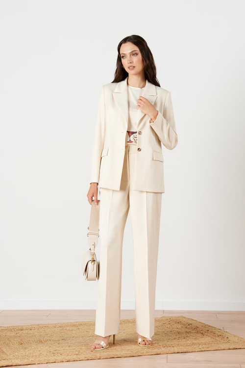 1927 Жакет женский (кремовый полоска)