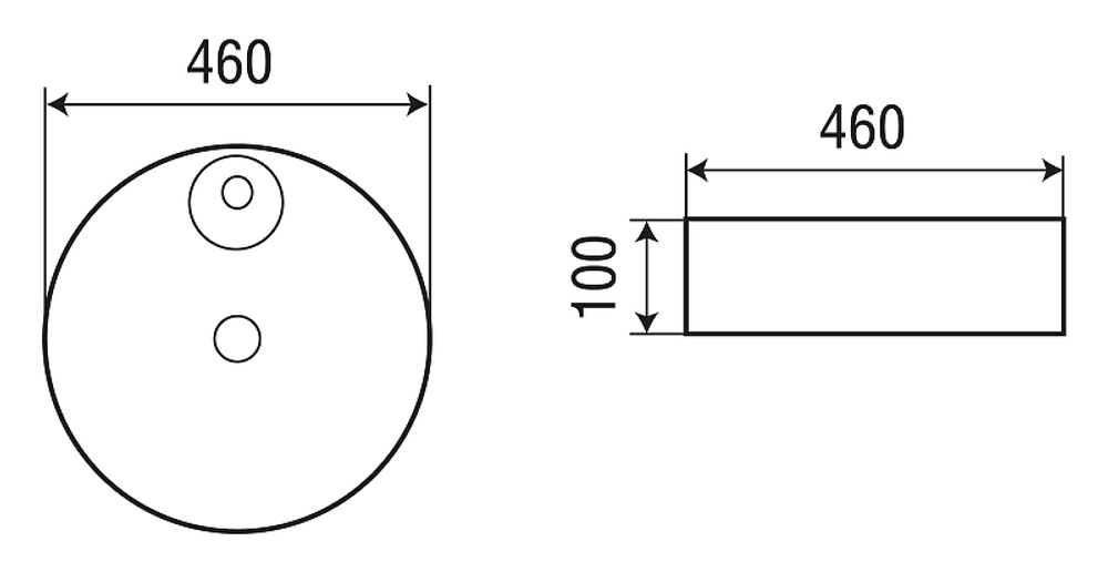Раковина-чаша WeltWasser Elbach 3204 46 10000004568 Белый глянец