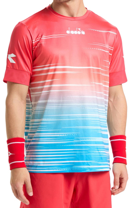 Теннисная футболка Diadora SS T-Shirt Icon M - laguna sunrise