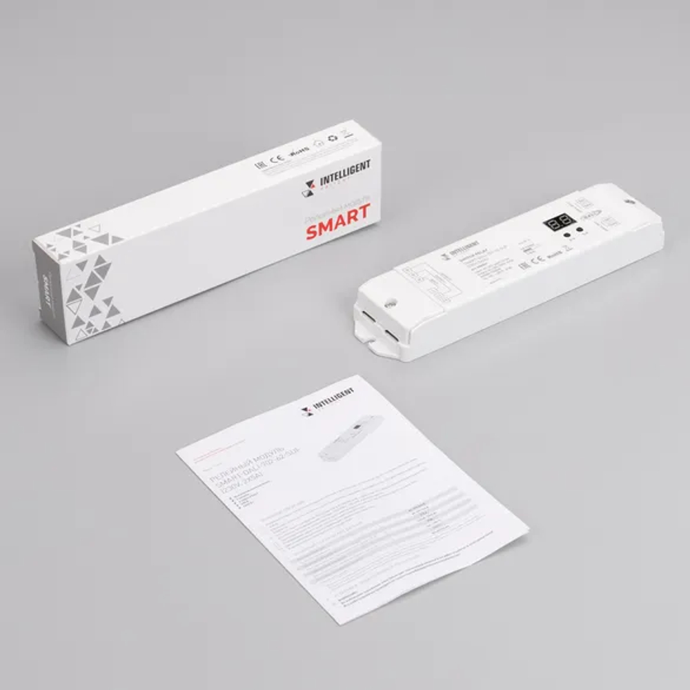 INTELLIGENT ARLIGHT Релейный модуль SMART-DALI-702-62-SUF (230V, 2x5A) (IARL, IP20 Пластик, 5 лет) 038539
