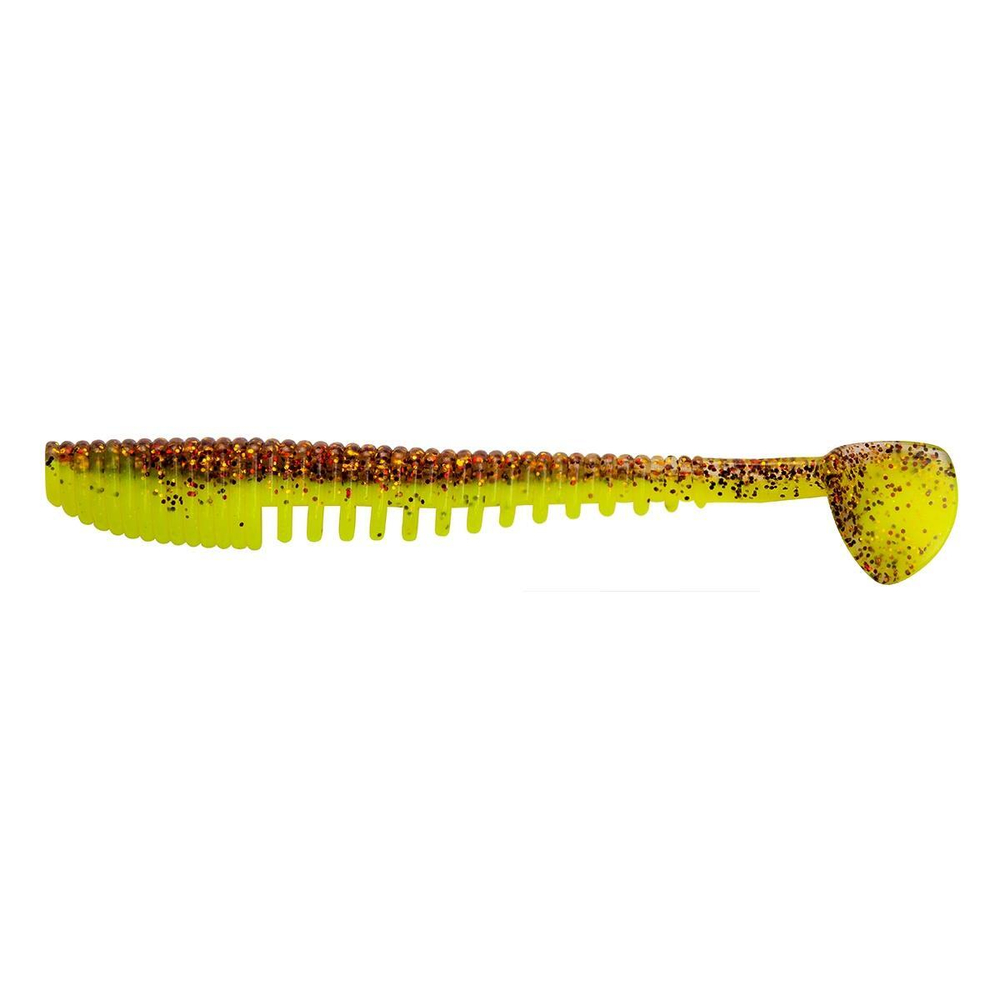 Виброхвост Varuna 4,33"/11см Golden Lime 7шт. (HS-35-048) Helios