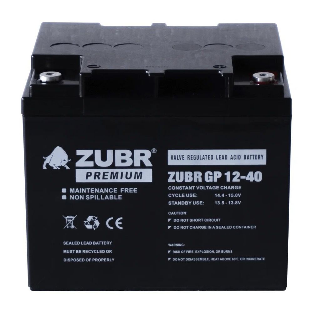 Аккумулятор ZUBR GP12-40
