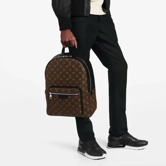 Рюкзак Louis Vuitton Josh канва Monogram Macassar коричневый