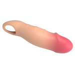 Телесная удлиняющая насадка на пенис Darnel (Цвет: телесный)