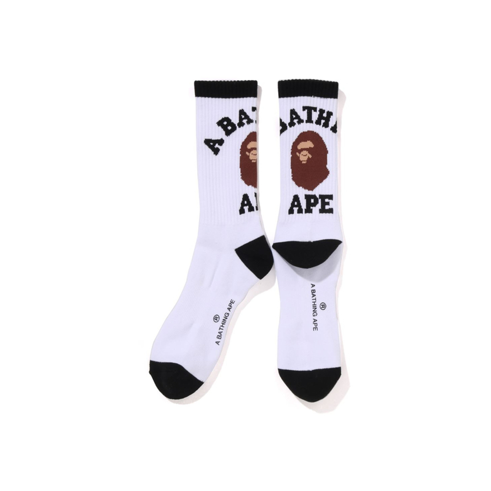 A Bathing Ape Bathing Ape Fw25 Crew Носки белый