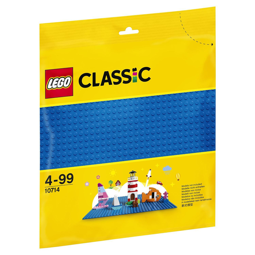 LEGO Classic: Базовая строительная пластина синего цвета 10714 — Blue Baseplate — Лего Классик