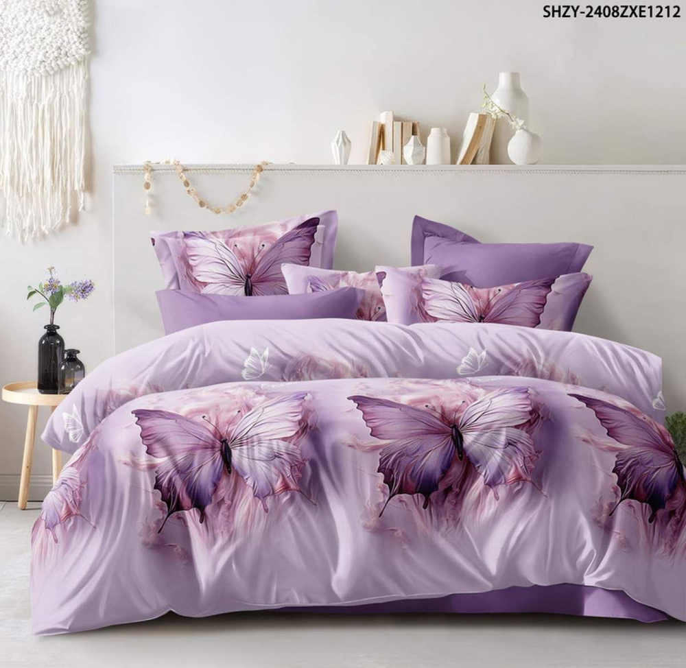 КПБ Евро с простыней на рез. 160х200 ПОПЛИН "П20"