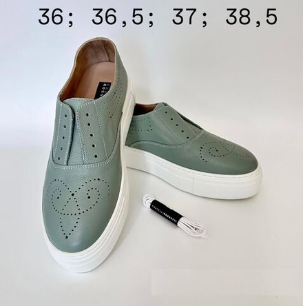 Кроссовки женские Fratelli Rossetti зеленые