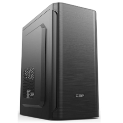 Корпус для компьютера CBR Корпус mATX Minitower MX10, c БП PSU-ATX450-12EC (450W/120mm), 2*USB 2.0, HD Audio+Mic, Black [PCC-MATX-MX10-450W]