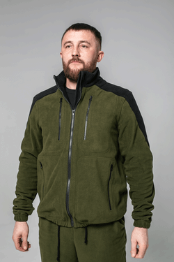 Флисовая кофта мужская комби