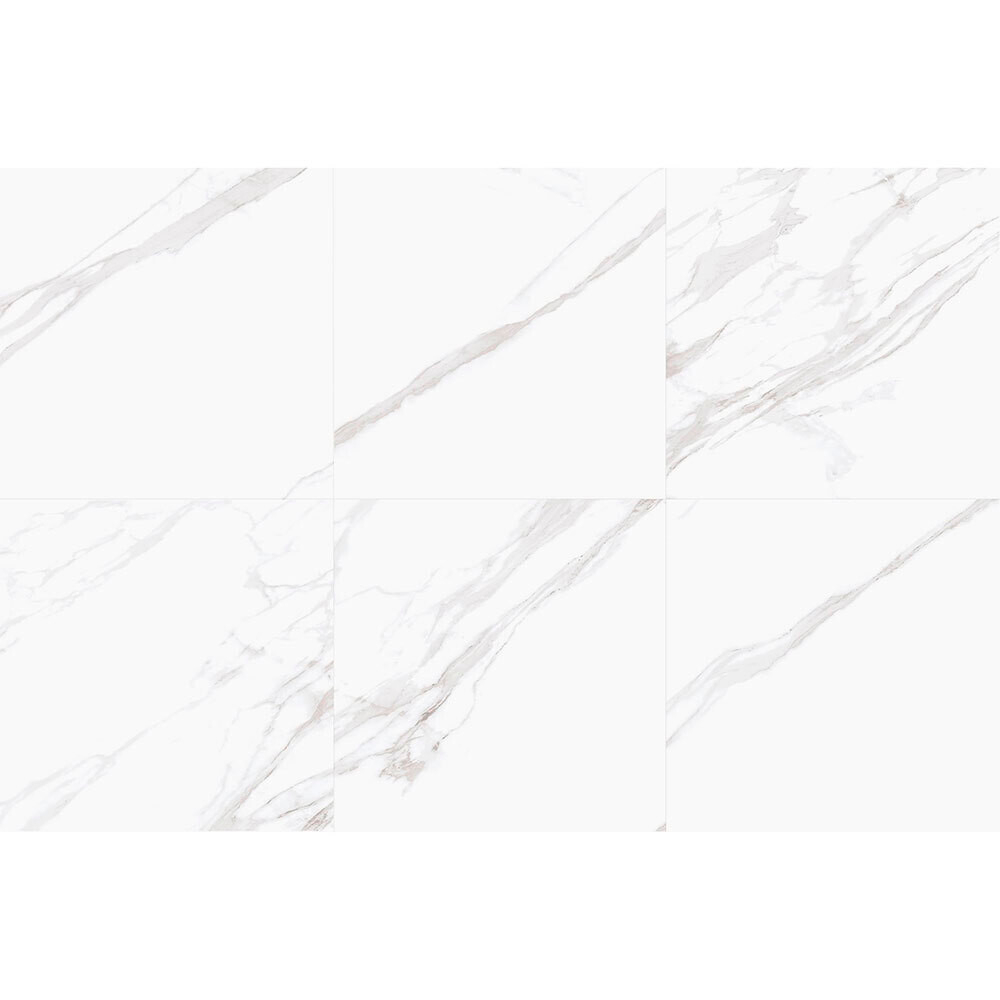 Керамогранит Staro Remix белый полированный 600х600х9 мм (4 шт.=1,44 кв.м)
