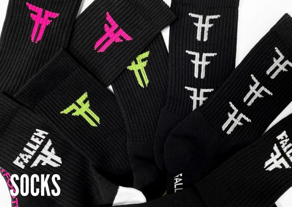 Носки Fallen STATIC SOCK - BLACK / WHITE
