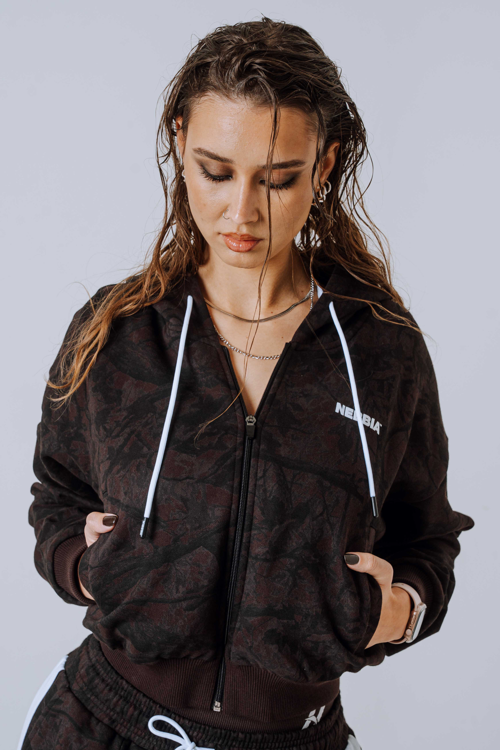 Кофта Relaxed Zip Hoodie POWER 895 DARK BROWN CAMO