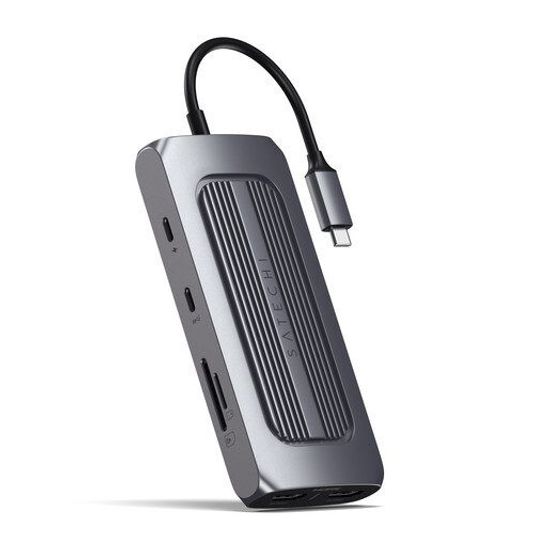 USB-хаб Satechi USB-C Multiport MX Adapter серый космос (ST-UCMXAM)