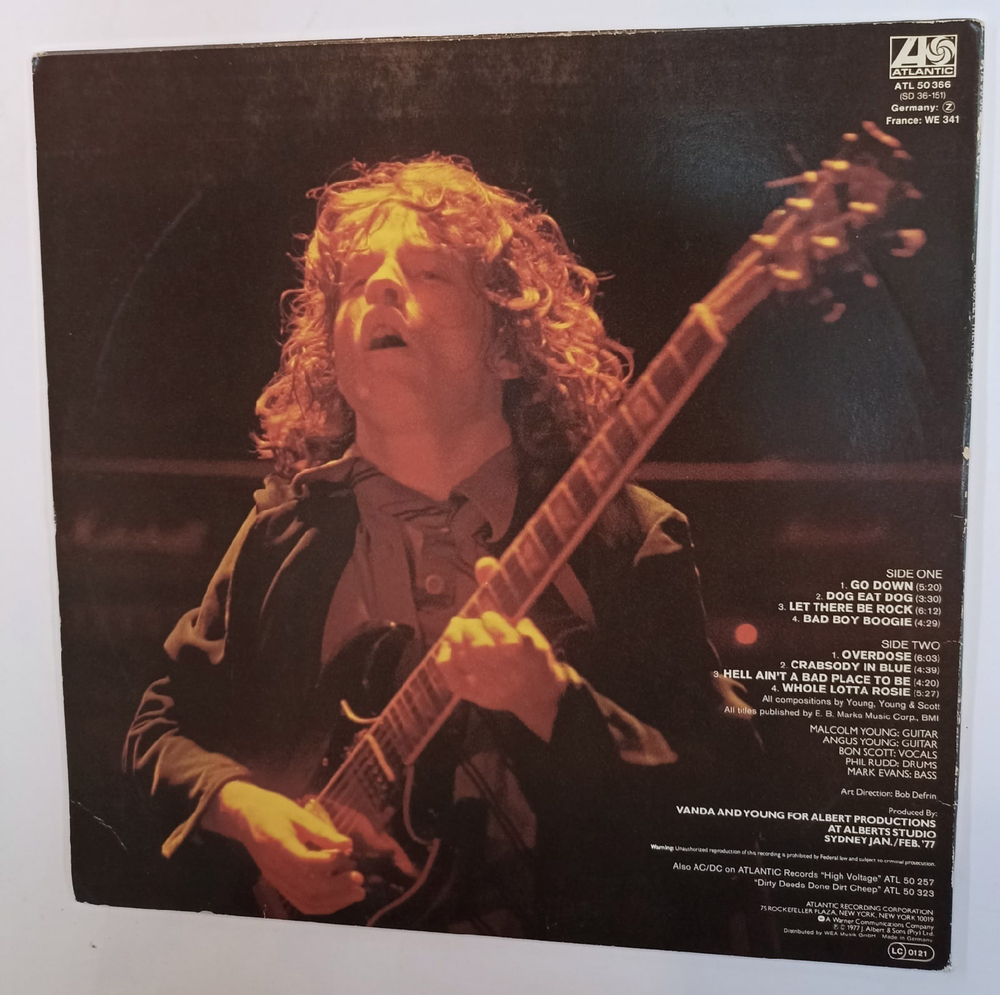 AC DC Let There Be Rock  (Germany 1977)
