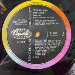 Винтажная виниловая пластинка LP Peggy Lee Then Was Then And Now Is Now (UK 1965)