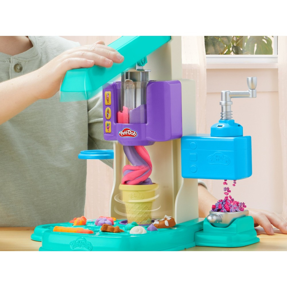 Play-Doh - Ciastolina Леденцовая Лавка Радужные витые мороженое + аксессуары G0028