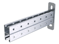 Консоль двойная, 41х41мм, L400мм, горячеоцинкованная