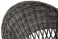 "Сицилия" плетеный стул из искусственного ротанга, цвет графит