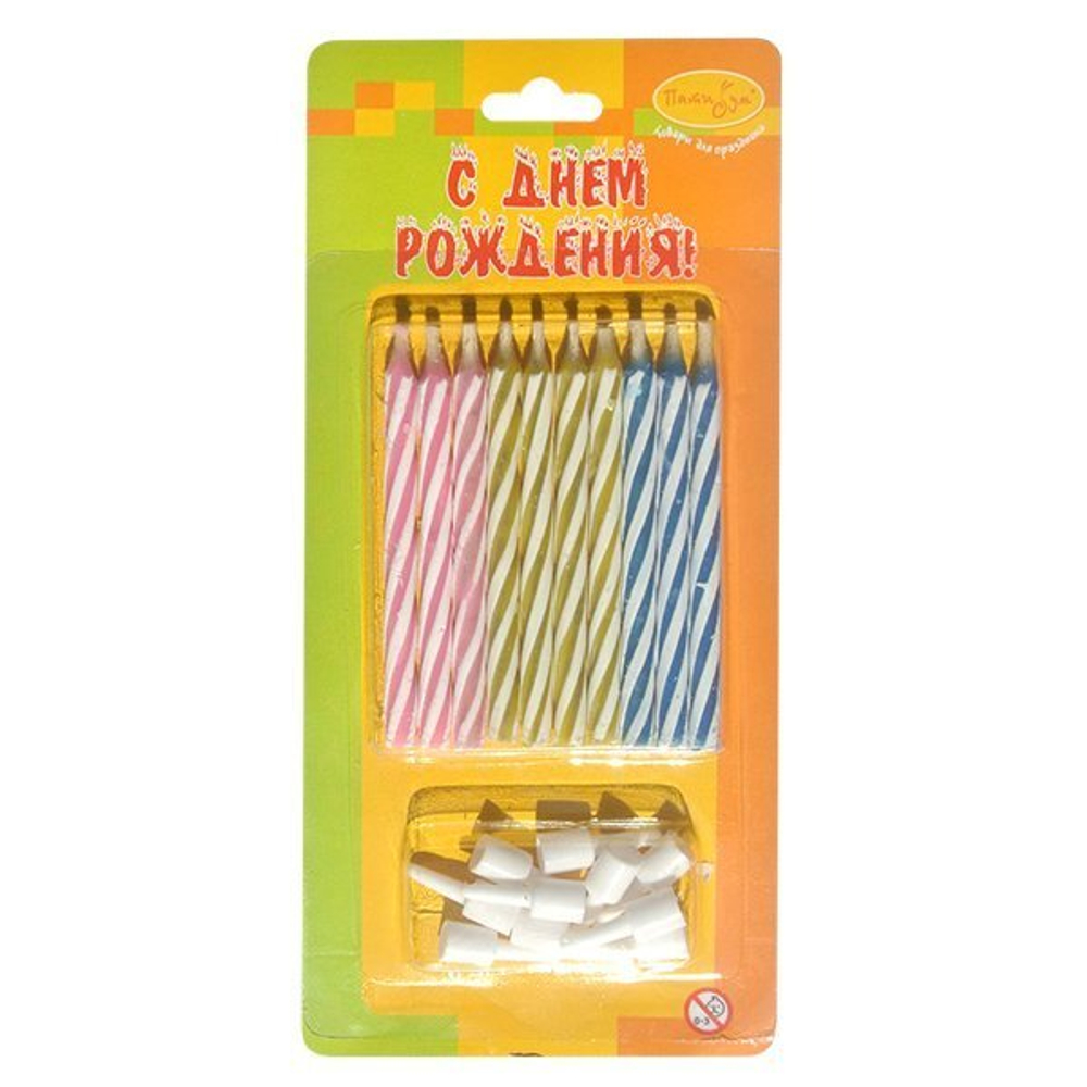 Свечи незадуваемые 10 шт